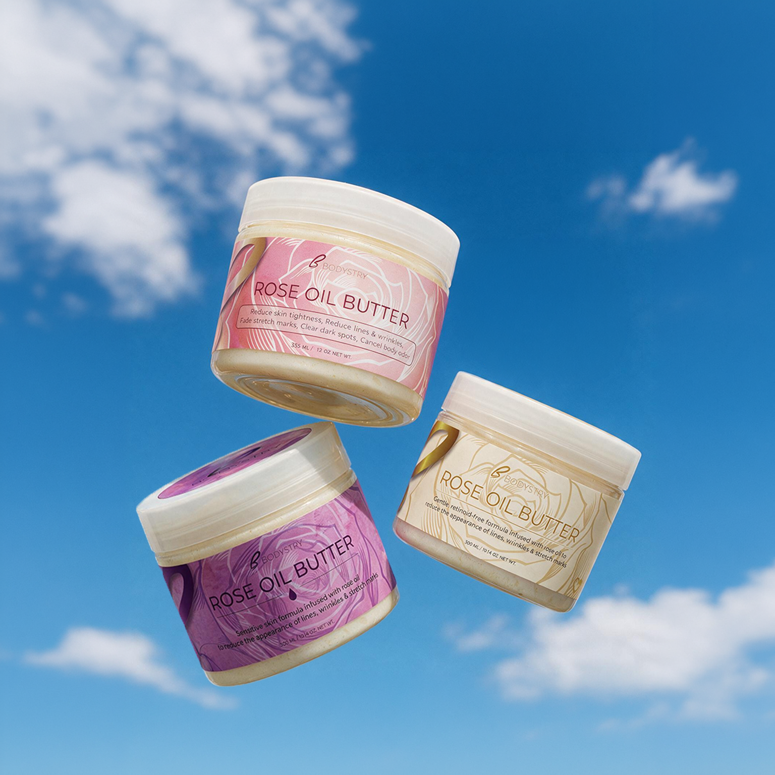 Rose Oil Butter Trio